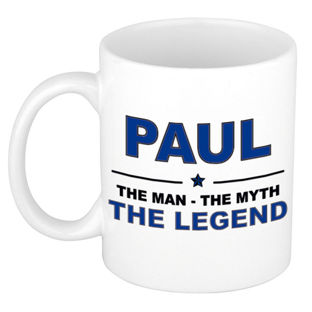 Paul The man, The myth the legend collega kado mokken/bekers 300 ml