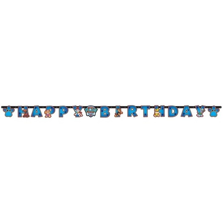 Paw Patrol theme party letter garland/bunting 180 x 14 cm