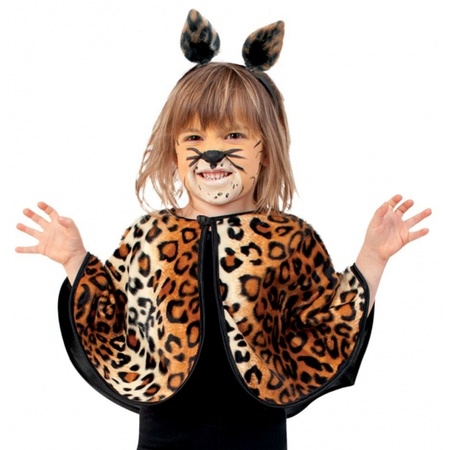Toddler poncho leopard