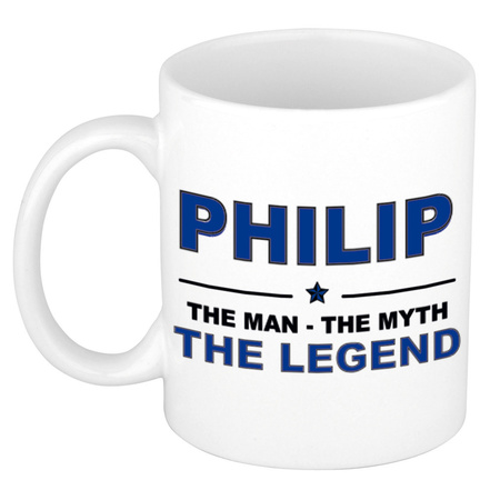 Philip The man, The myth the legend collega kado mokken/bekers 300 ml