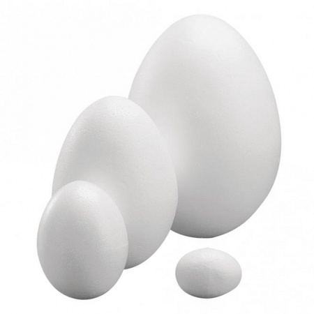 Piepschuim figuren eieren van 12 cm