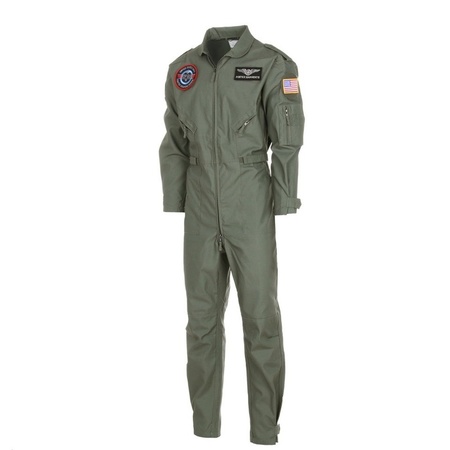 Piloten overallen in armygreen