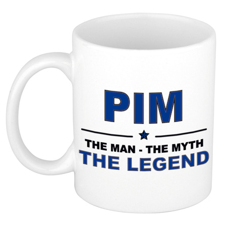 Pim The man, The myth the legend collega kado mokken/bekers 300 ml