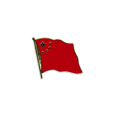 Pin broche supporters speldje vlag China 20 mm