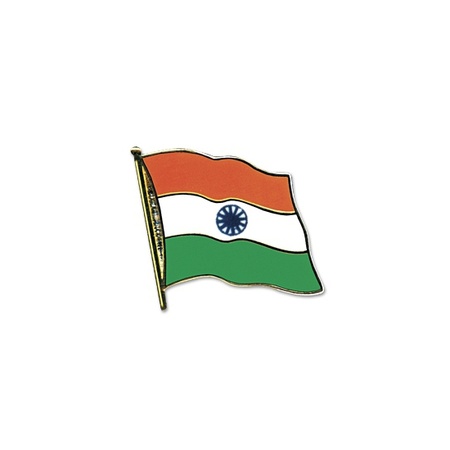 Pin speldje broche - Vlag India - 20 mm - blazer revers pin - landen decoraties