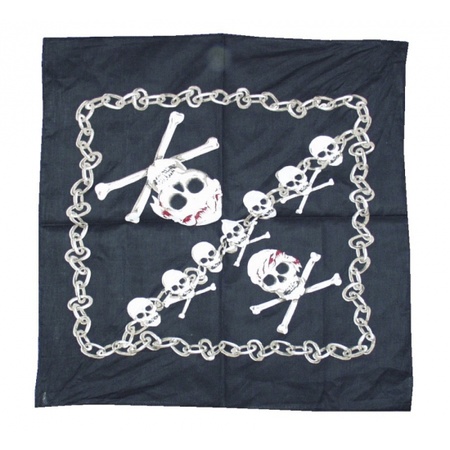 Pirate bandana with skulls
