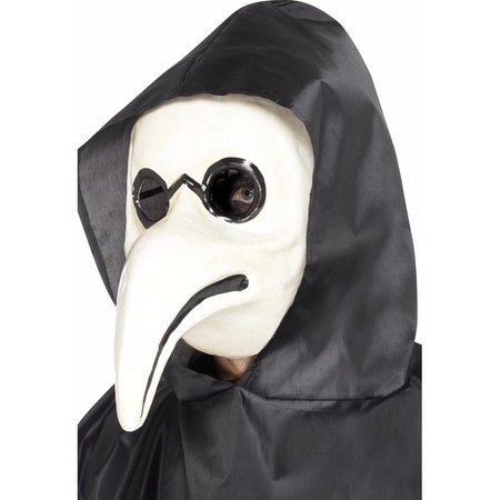 Plague doctor mask white for adults