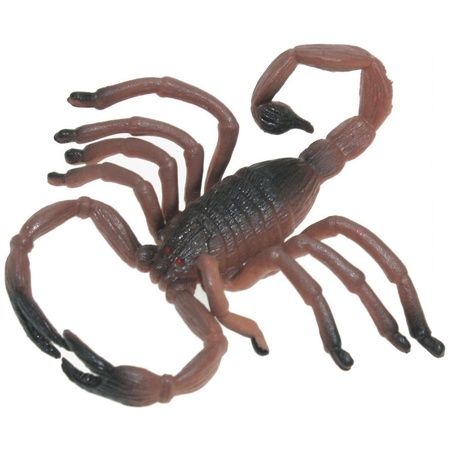 Plastic animals scorpions 8 cm