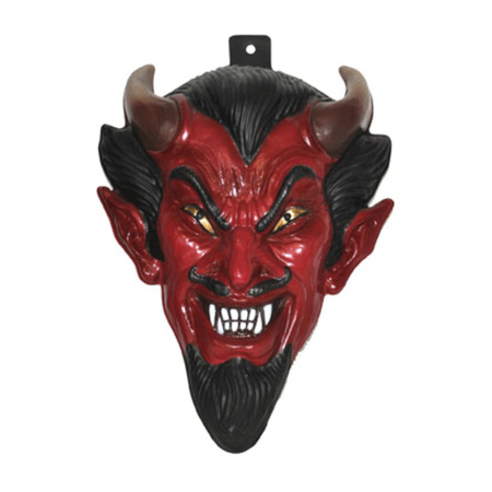 Plastic devil decoration wall mask 