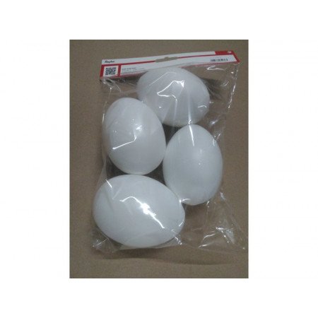 4x Plastic eggs 10 cm