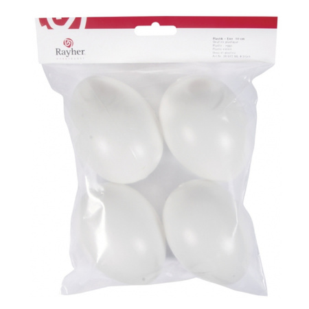 Plastic eieren 10 cm 4 stuks