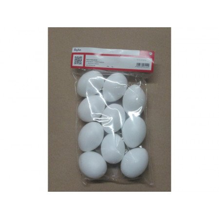 10x Plastic eggs 6 cm