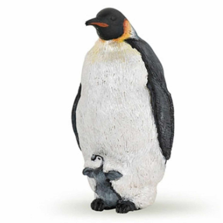 Plastic toy emperor penguin 4 cm