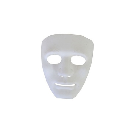 Plastic ghost face mask