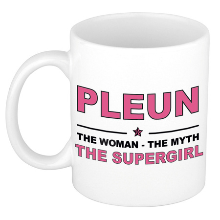 Pleun The woman, The myth the supergirl collega kado mokken/bekers 300 ml
