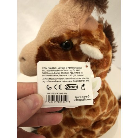 Wild Republic knuffel giraffe 30 cm