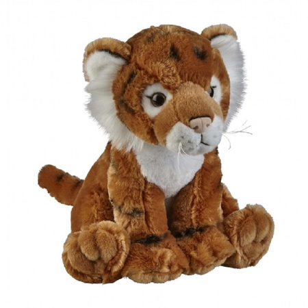 Tijgers speelgoed artikelen tijger knuffelbeest bruin 30 cm