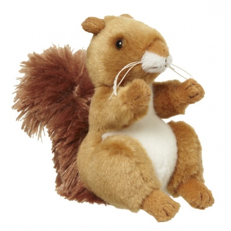 Pluche eekhoorn knuffel 11 cm