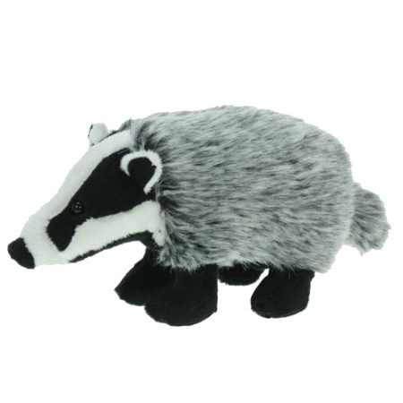 Plush soft toy badger 24 cm