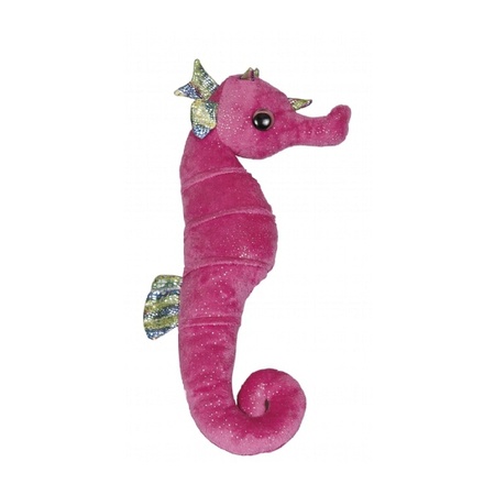 Plush soft toy animal glitter seahorse 35 cm