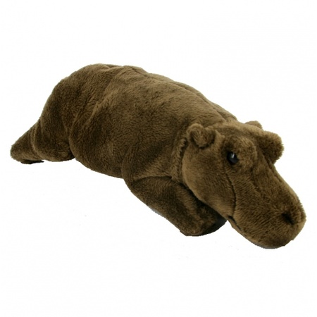 Knuffeldieren bruine nijlpaard 25 cm