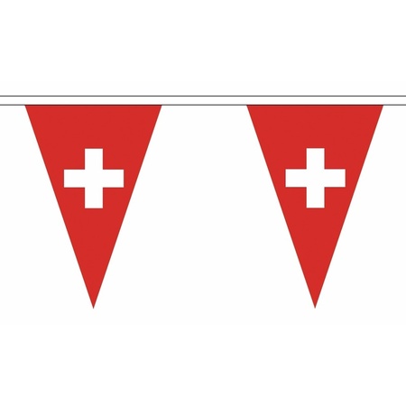 Luxe Zwitserland vlaggenlijn voor binnen en buiten