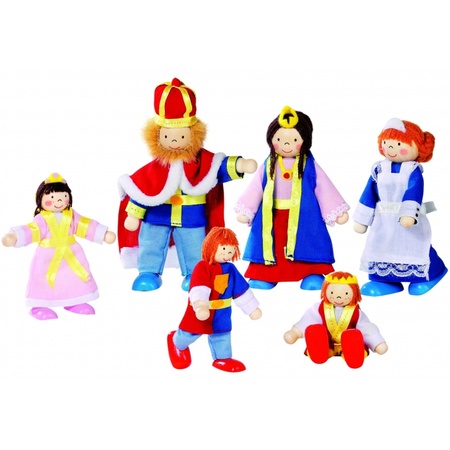 Dollhouse dolls Royal Family 6 pieces