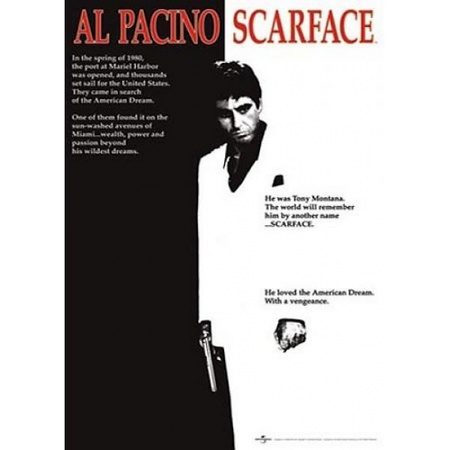 Scarface film poster Al Pacino