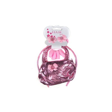 Roze tasje met roze diadeem voor meisjes