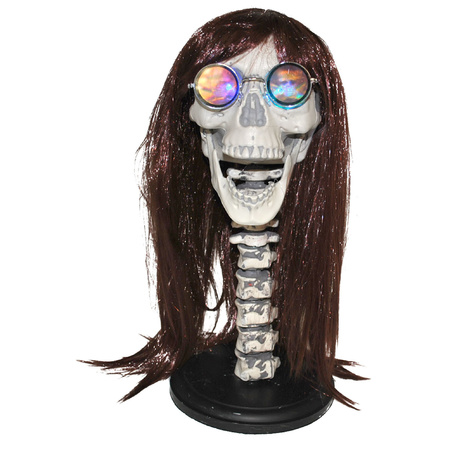 Wighead skeleton with light 43 cm