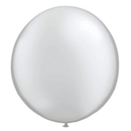 Qualatex zilveren ballon 90 cm