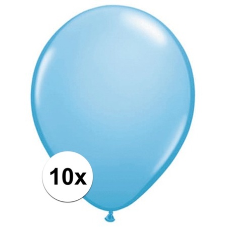 Ballonnen 10 stuks baby blauw Qualatex