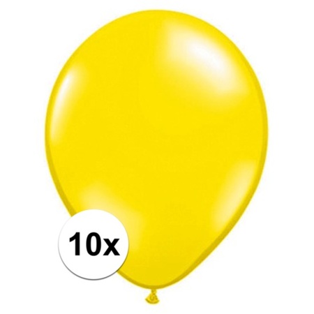 Ballonnen 10 stuks citroen geel Qualatex