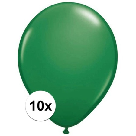 Qualatex balloons green 10 pcs