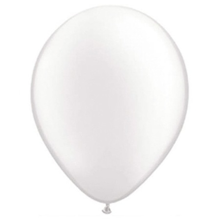 Ballonnen 10 stuks parel wit Qualatex
