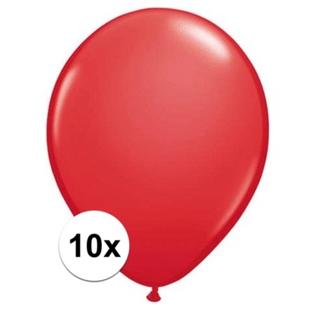 Ballonnen 10 stuks rood Qualatex