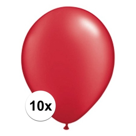 Ballonnen 10 stuks Ruby rood Qualatex