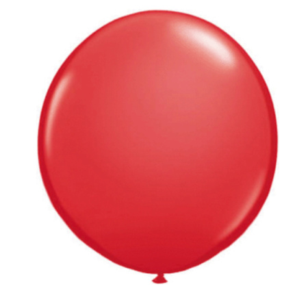 Rode mega ballon Qualatex 90 cm
