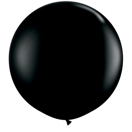 Ballon zwart Qualatex 90 cm groot