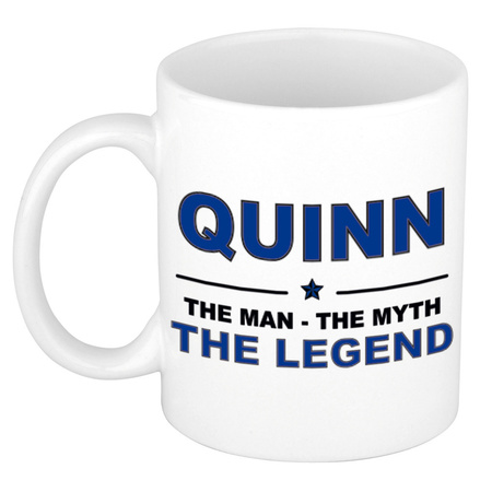 Quinn The man, The myth the legend collega kado mokken/bekers 300 ml
