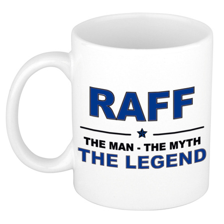 Raff The man, The myth the legend collega kado mokken/bekers 300 ml