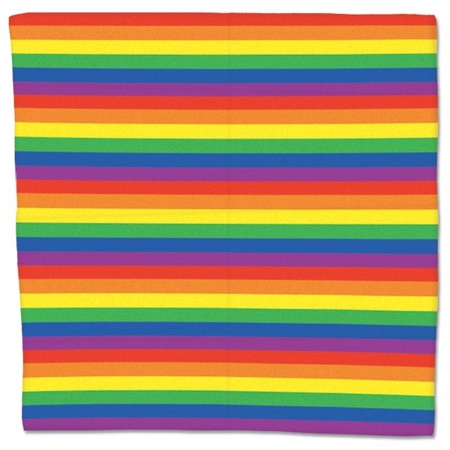 Rainbow bandana 55 x 55 cm