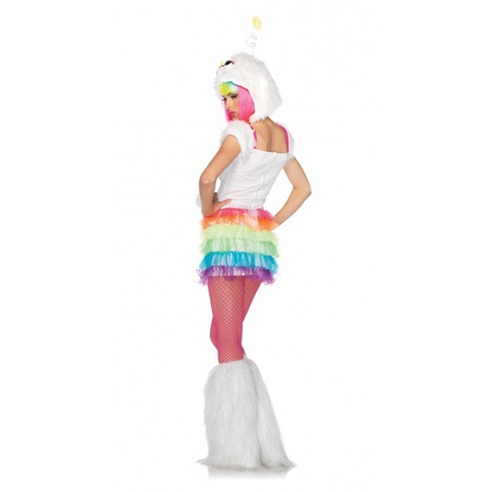 Rainbow monster costume for women