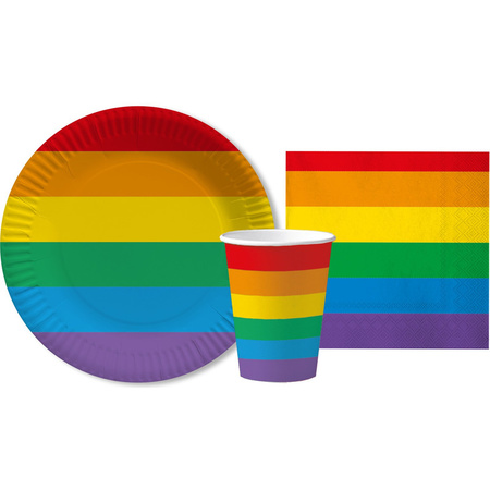 Rainbow theme kids party decoration package 11-20 people