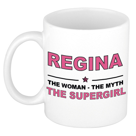 Regina The woman, The myth the supergirl collega kado mokken/bekers 300 ml