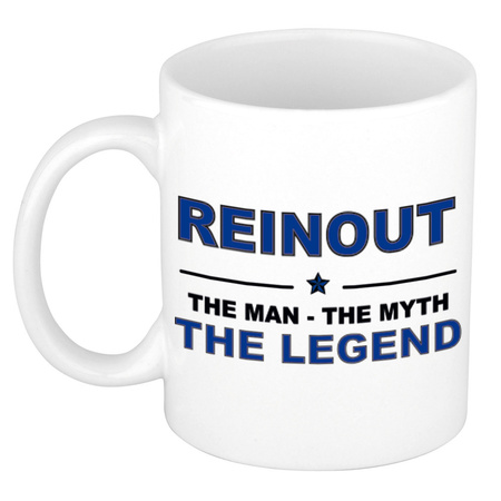 Reinout The man, The myth the legend collega kado mokken/bekers 300 ml