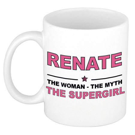Renate The woman, The myth the supergirl collega kado mokken/bekers 300 ml