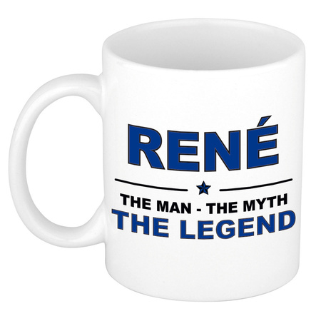 Rene The man, The myth the legend name mug 300 ml