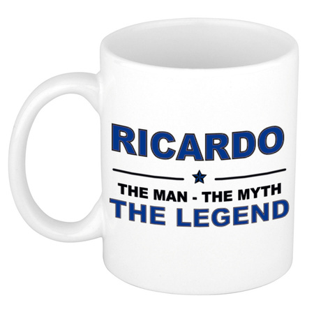 Ricardo The man, The myth the legend collega kado mokken/bekers 300 ml