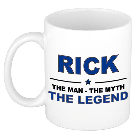 Rick The man, The myth the legend collega kado mokken/bekers 300 ml